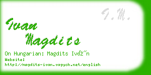 ivan magdits business card